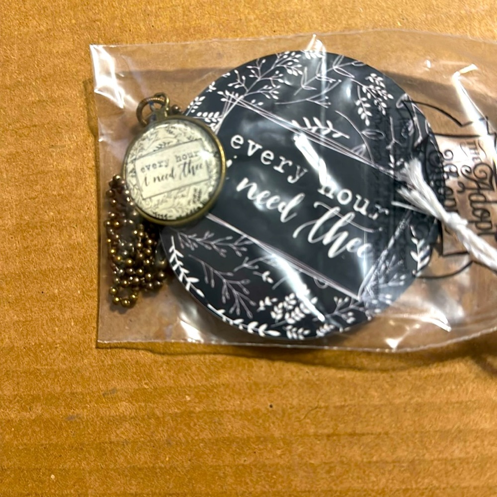 Handmade scripture necklace